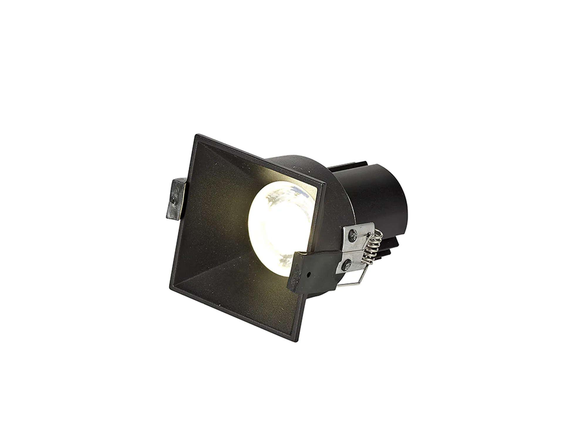 DM201919  Biox 9 Tridonic Powered 9W 2700K 770lm 24° CRI>90 LED Engine Black Square Fixed Recessed Spotlight, IP20